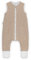 Ehrenkind® Baby Sommerschlafsack mit Füßen Musselin | aus weicher OEKO-TEX zertifizierter Bio-Baumwolle | Sommer Baby Schlafsack 1 TOG Gr. 90 Farbe Beige Gemustert
