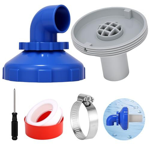 CHONGQILAO Buse de Remplissage de Piscine Rotative à 360°, Buse de Sortie de Piscine Réglable, Buse d'entrée de Piscine, Buse Refoulement Piscine, pour Piscine Intex Bestway Raccord de Tuyau 32/38 mm