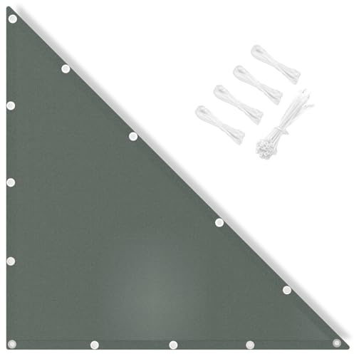 IOAOI Sonnensegel, wasserfest, 2 x 2 x 2,83 m, rechtwinkliges Dreieck, 95 % UV-Schutz, mit kostenlosem Seil, Sonnenschutz-Markise für Outdoor, Garten, Terrasse, Hof, Rasen, Pergola, Carport