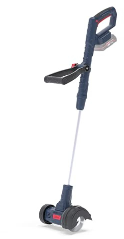 Güde GFR 18-0 Akku-Fugenreiniger - 18 Volt Li-Ion, 1200 Umdrehungen pro Minute, 11 cm Bürstendurchmesser, 82-112 cm Griffhöhe, ohne Akkupack und Ladegerät, inklusive Stahlbürste und Nylonbürste