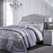 Catherine Lansfield Damask Jacquard King Duvet Cover Set with Pillowcases Silver Grey