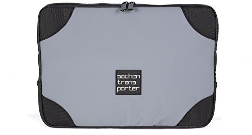 sachentransporter Laptoptasche GERÄTETASCHE 13-14 Zoll - matt grau (34 cm x 25 cm x 3,5 cm) | macbook pro Tasche | notebook hülle Tasche für Laptop | laptop sleeve