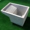 Bañera lavabo piloto uso lavandería de hormigón gris 73 x 43 x 35 (altura) cm