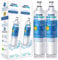 GOLDEN ICEPURE Filtro acqua per frigorifero Compatibile Con Whirlpool 4396508, Maytag, KitchenAid, SBS002, S20BRS, 481281729632, 461950271171, 481281728986, 2 pezzi (fattura disponibile).