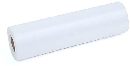 ZADAWERK® Organza - 30 m x 28 cm - Blanc - 1 Rouleau - décoration - Vendu au mètre Tissu Organza - Chemin de Table, Noeud Cadeau, Voile, Accessoire
