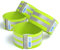 EAZY CASE 4 x Reflektorband, Reflektoren Set, reflektierendes Klettarmband, Sicherheitsarmband, Reflektorenbänder - ideal zur Erhöhung der Sichtbarkeit, Neon Gelb
