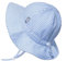 Jan & Jul Baby Sonnenhut mit verstellbarem Riemen (M: 6-24 Monate, Blau gestreift)