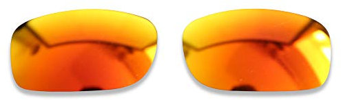 POLARLENS Verres de rechange polarisés pour Oakley Fives Squared – Compatibles avec les lunettes de soleil Oakley Fives Squared (rouge feu)