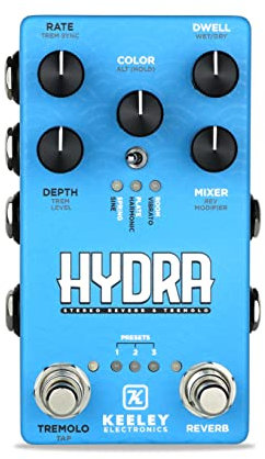 Keeley Hydra Stereo Reverb/Tremolo · Effektgerät E-Gitarre