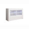 MB Muebles Bonitos, Mueble TV Lilian con Luz LED para Salón Moderno, 1 Puerta Abatible, Mueble de Melamina Brillo, Color Blanco, 100x65x35 cm