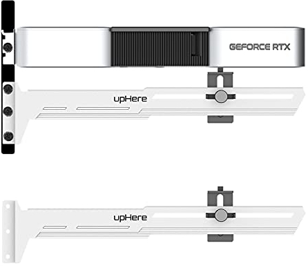 upHere GPU weiß Brace Grafikkarte verstellbar je nach Grafikkarte für Steifigkeit von Videokarten.