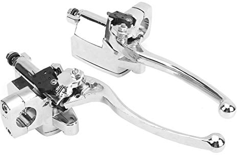 Tbest Hydraulischer Kupplungshebel, 1 Paar Hydraulischer Hauptbremszylinder Kupplungs Bremshebel Aluminiumlegierung Universal Hauptbremszylinderhebel für 1 Zoll Motorradlenker