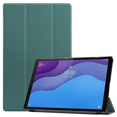 Lobwerk Funda para Lenovo Tab M10 2nd 2020 TB-X306F TB-X306X 10.1 Pulgadas Smart Cover Funda con función Atril y función de Encendido y Apagado automático, Color Verde