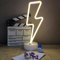 Blitz Neonzeichen Blitz Neon Nachtlicht Zeichen für Partybedarf Mädchen Raumdekoration Zubehör für Luau Sommer Party Weihnachten Tischdekoration Kinder Kinder Geschenke (Warmweiß)