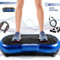 bigzzia Vibration Plate Exercise Machine - Oscillation, Linear, Vibration Platform | Whole Body Workout Equipment for Home, Weight Loss, Toning & Wellness (BLUE)