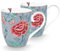 PIP STUDIO 51002314 Flower Festival Henkelbecher Light Blue 450ml Set2