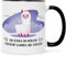 Bedruckte Tasse mit Spruch - Alpaka am Morgen - Lustige Geschenke - Geschenk für Mama Papa Freunde Geburtstag Valentinstag Weihnachten - für Männer & Frauen - für Sie & Ihn - Farbe: Schwarz & Weiß