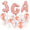 18 Pcs JGA Deko Frauen Luftballons Junggesellinnenabschied Rosegold JGA Folienballons Latexballons Girlande Deko Bride To Be Bachelorette JGA Ballons (JGA)