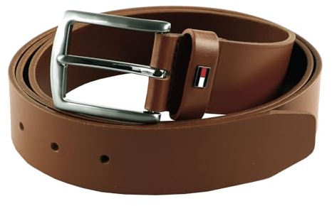 Tommy Hilfiger Herren Gürtel Denton 3.5 BT Ledergürtel, Braun (Cognac), 130