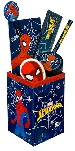 Undercover Spiderman 7 Stück gepolsterte Feder