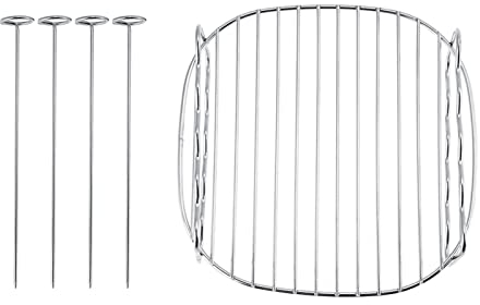 Ersatz-Grillgestell, Doppelschicht-Spieße, Backblech für Air Fryer, Gestell für Air Fryer, Stapelgestell für Airfryer 3,8 L, Air Fryers HD9220 Rack, airfryer