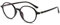 VEVESMUNDO Blaulichtfilter Lesebrille Runde Retro Groß Damen Herren Anti Blaulicht Lesehilf Sehhilfe Brille +1.0,+1.5,+2.0,+2.5,+3.0,+3.5,+4.0 (1 Stück Schwarz Lesebrille, +2.0)