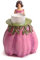 Blumenmädchen Dame Sammelfiguren Blumen Deko Figur zum Hinstellen (Anemone Violett)