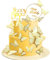 Yatinkim 22 PCS Gold Butterfly Decorations for Cake Happy Birthday Cupcake Toppers 3D Butterflies Wedding Decorating Girls Women Party Anniversary