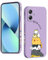 YUXING Silicone Cover per Motorola Moto G54 5G - Moda Modello Carino Custodia Design Sottile Slim Cover Antiurto, Antiscivolo Elegante, Protezione Totale (Cat,Purple)