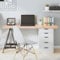 INLIFE Tischplatte 140x50x6 cm Massivholz Eiche Unbehandelt,16,7 KG,3156317