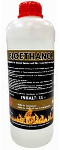 Antiviron Bioethanol 96,6% Premium 1Liter bis 30Liter Ethanol für Tischkamin, Kamin & Gartendeko für Draußen - Rauch- und Rußfrei aus Mais (Bioethanol, 1 x 1Liter)
