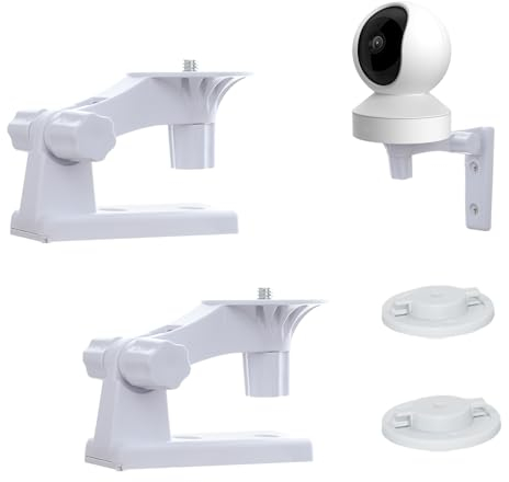 Wandhalterung Kompatibel mit Reolink E1 Zoom/E1 Pro Indoor Überwachungskamera, 2 Stück Kamera Deckenhalterung Halterung mit Einstellbarem Winkel, 180 Grad Drehung Wandhalterungen