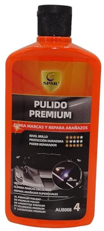 Cera extra brillo para coche, Cera pulido total, Cera carnauba premium. (Pulido Premium)