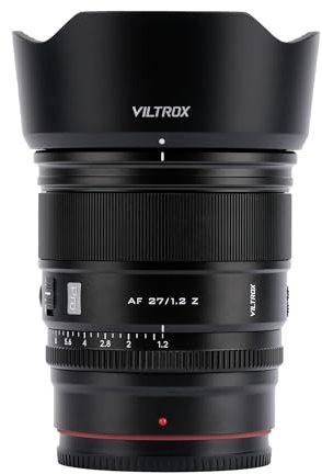 VILTROX 27mm F1.2 Pro Level Z Mount Obiettivo Autofocus 27mm f/1.2 Z-Mount Obiettivo APS-C ad ampia apertura, Compatibile con Nikon Z9 Z8 Z7 Z6 Z5 Z50 Z30 ZFC