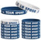 BETESSIN JGA Deko Männer Italienisch - 1 Bräutigam Silikon Armband und 11x Team Bräutigam Armbänder für JGA, Hochzeiten