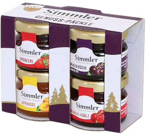 Simmler Genuss-Päckle Konfitüre Extra, 4x28g