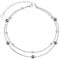 Flyow Achat-Fußkettchen für Damen, S925-Sterlingsilber, Fußperlen, Boho-Achat-Fußkettchen, geschichtet, große Fußkettchen, Strandschmuck