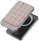 Anyzoo Magnetische Powerbank, Kompatibel mit Magsafe Powerbank 5000mAh, 20W Schnellladung Wireless Power Bank mit Kartenfach aus Leder für iPhone 16/15/14/13/12/Pro/Plus/Pro Max Series