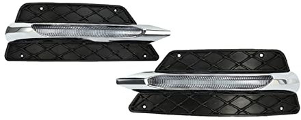 Frontstoßstangengrillform, LED-Nebellicht, Tagfahrlicht, Nebelscheinwerfer, kompatibel mit Mercedes Benz W204 C-Klasse 2012–2014, Drl