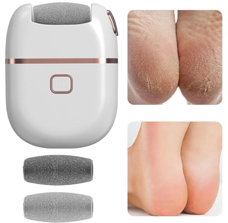 Quitacallos eléctrico para pies,Quitacallos eléctrico para pies, Cuidado profesional de pies para piel muerta, Pedicura electrónica portátil para el cuidado de la piel muerta y pedicura en casa