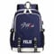 Charous K-POP StrayKids Musik-Idol Canvas Rucksack Multifunktionale Schultasche College-Tasche für Felix-Fans, blau, One size