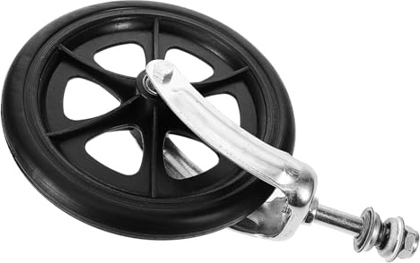 Rollstuhl Ersatzrad Metall 20cm Schwarz Vorderrad Kunststoff