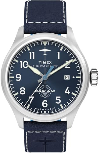 Timex Waterbury Men's Traditional 41mm Watch - Two Piece Blue Dial Quick Release and Stainless Steel Case