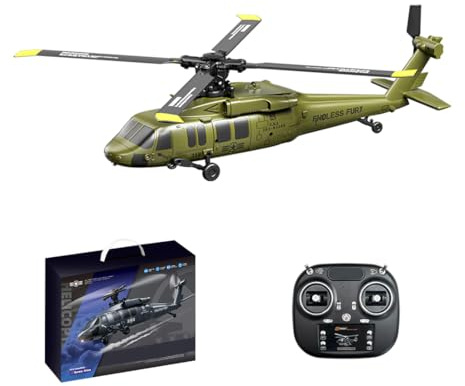ToysWeltX UH-60 2,4 GHz 5-Kanal Flybarless-Modellhubschrauber Mit Barometrischer Höhenhaltung, Optischer Positionsbestimmung EIN-Tasten-Flug In Rückenlage (RTF)
