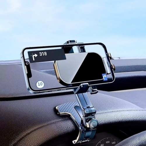 Zolytrax Supporto per Telefono Auto per Peugeot 3008 III Hybrid 2024 2025, 360 Gradi di Rotazione Supporto Telefono Auto,adatto per smartphone da 4-7 pollici