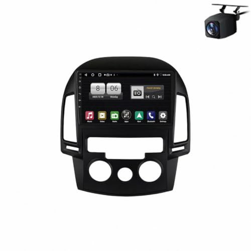 Car Radio para Hyundai I30 2006-2011 9 Pulgadas Android 15 Car Navegación Wireless Carplay Android Auto para, 4 Core 4G+64G