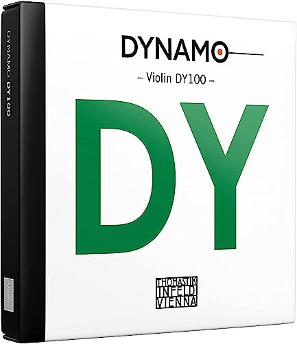 THOMASTIK - DYNAMO DY100 SET CORDE VIOLINO 4/4, Set per Violino 4/4 serie DYNAMO, Suono Ampio ed Eccellente Gamma Dinamica