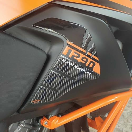 labelbike - 2 Adesivi in Resina Gel 3D PROTEZIONI LATERALI SERBATOIO compatibile con KTM 1290 SUPER ADVENTURE S-T-R