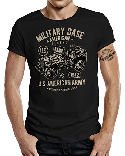 GASOLINE BANDIT Original Design Biker Military T-Shirt für den Army-Offroad Fan