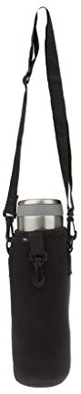 shangmu 1L Water Bottle Sleeve Neoprene Water Bottle Carrier Cover Bag with Removable Shoulder Strap for Outdoor Hiking Travel